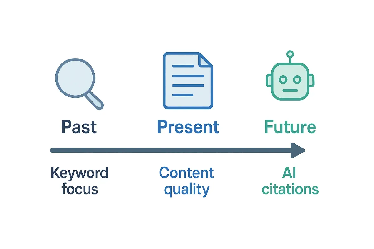 The future of search: success metrics shifting from keyword rankings and click-through rates to AI citation frequency and brand mention volume